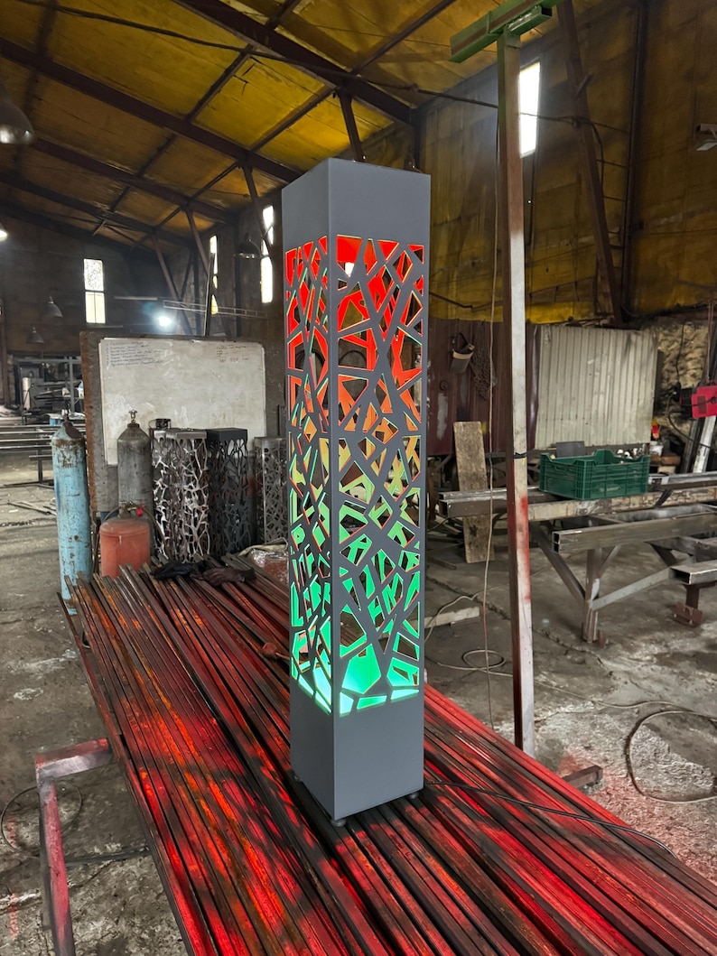 Modern Outdoor Garden Lamp - Decorative Metal Path Lighting - Patio & Deck Lighting image 7