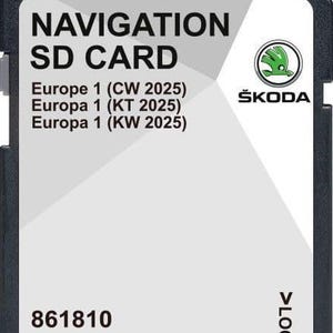 Skoda ontdek media als mib2 2025 satellietnavigatiekaart update sd-kaart