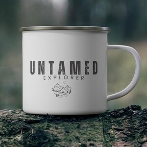 Enamel Camping Mug, Camping Coffee Mug, Outdoor Coffee Mug, Accessories Camping, Adventure Mug, Hiking Mug