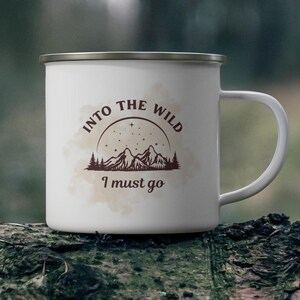 Enamel Camping Mug, Camping Coffee Mug, Outdoor Coffee Mug, Accessories Camping, Adventure Mug, Hiking Mug