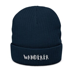 Wanderer Beanie | Cozy Knit Hat for Free Spirits | Outdoor Adventure Beanie | Hiking & Camping Gift | Unisex Warm Winter Hat