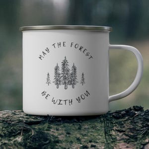Enamel Camping Mug, Camping Coffee Mug, Outdoor Coffee Mug, Accessories Camping, Adventure Mug, Hiking Mug