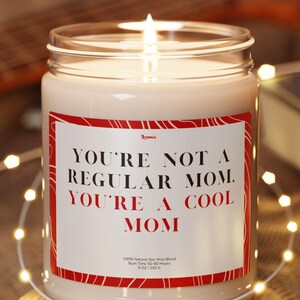Vela Cool Mom: regalo divertido para el Día de la Madre, decoración atrevida para mamás, regalo para mamás modernas