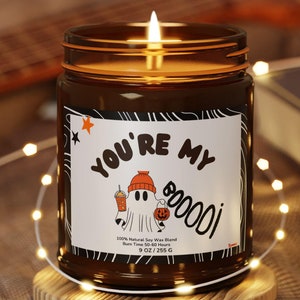 Cute Halloween Gift for Couples | You&#39;re My Boo | Spooky Fall Decor Candle | Custom Halloween Candle | Perfect Gift for Girlfriend