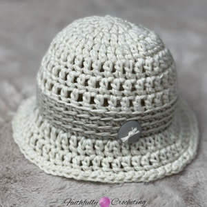 Newborn bucket hat, baby sun hat, summer baby hat, photography prop, ready to ship, cotton newborn hat, coming home hat, newborn boy bucket