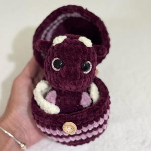 Hatching baby dragon, plush dragon, stuffed animal, ready to ship,  dragon, Christmas gift, dragon plushie, dragon egg