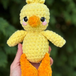 Crocheted duck, plushies, plush yellow duck, ready to ship, amigurumi duck, bird plushie