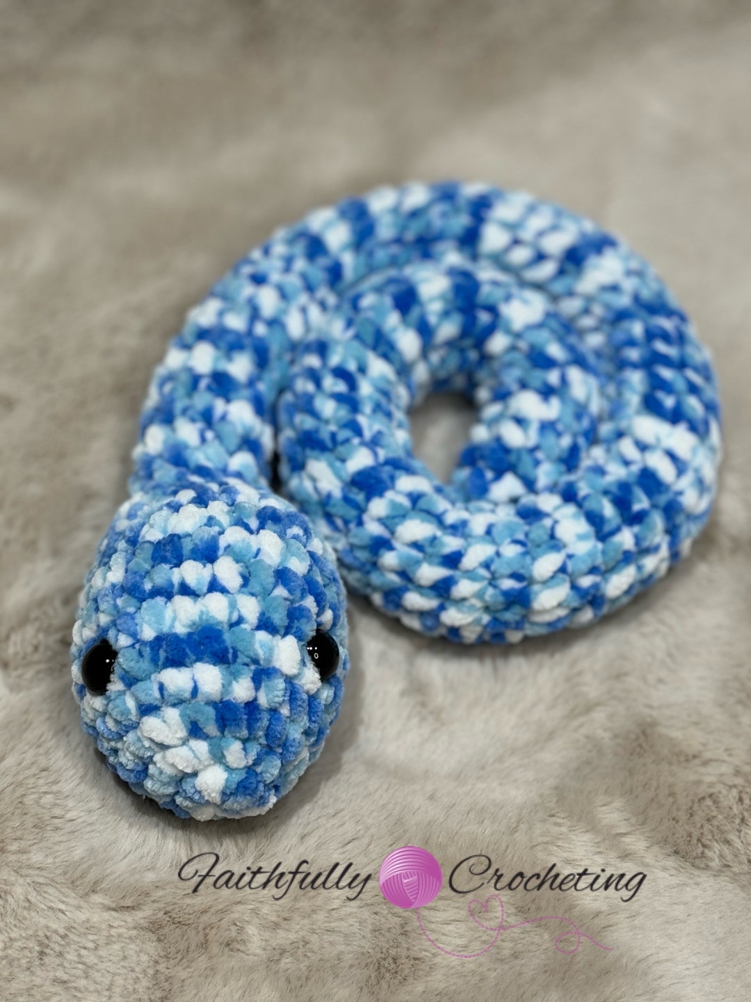 Plush Snake, Snake Plushie, Ready to Ship, Room Decor, Crochet Snake ...