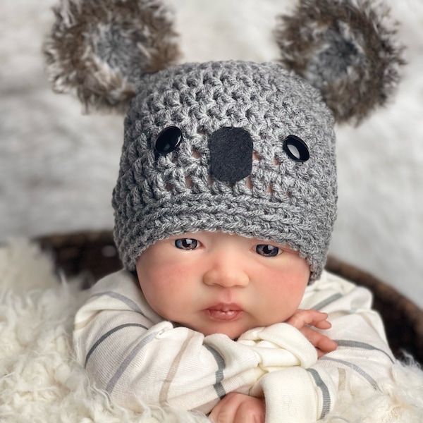 Koala Bear Hat Etsy