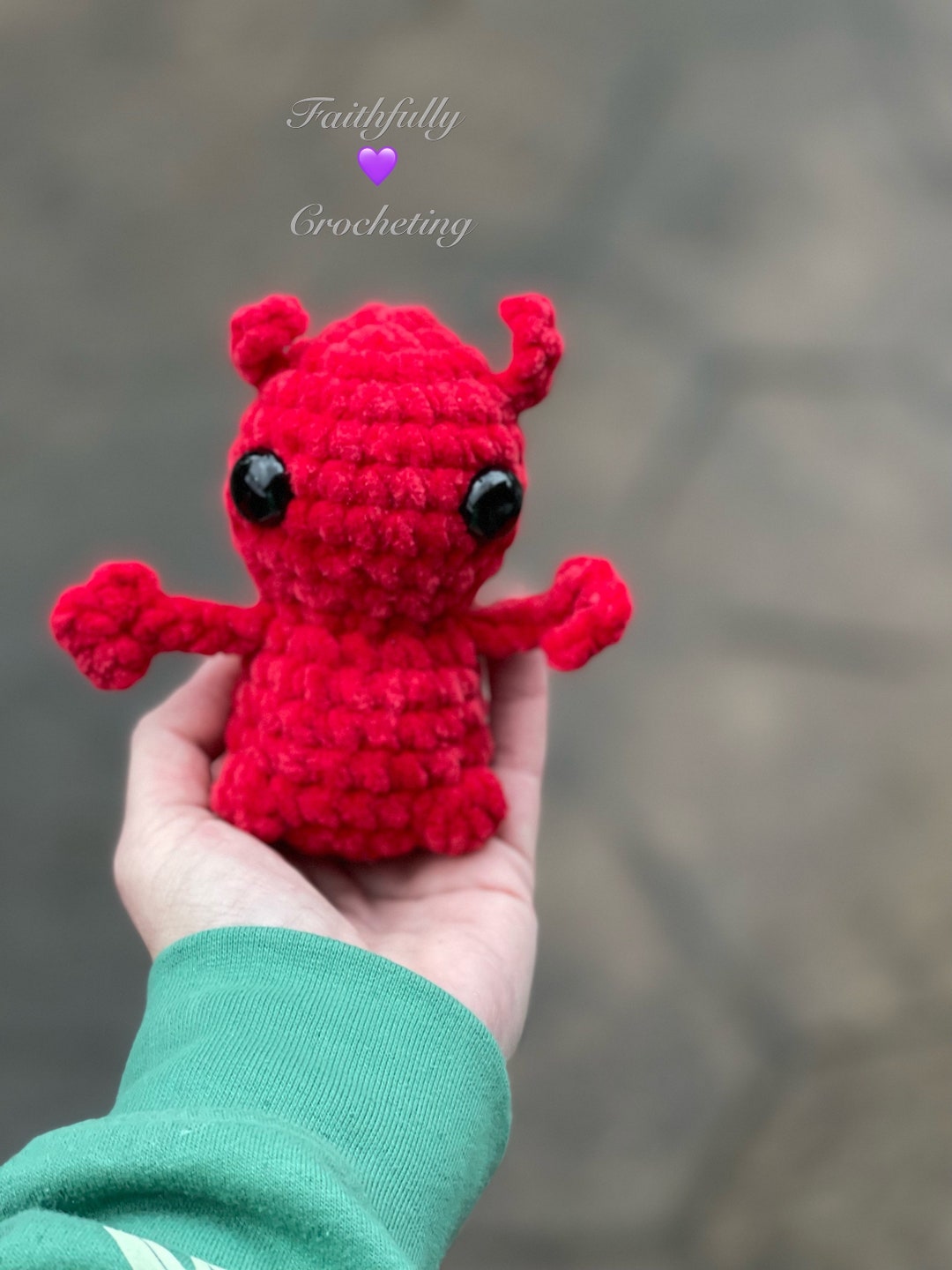 Baby Alien, Plush Alien, Red Plush Alien, Ready to Ship - Etsy