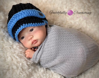 Newborn boy hat, newsboy beanie, ready to ship, baby newsboy hat, mewborn hat, baby shower gift, photo prop