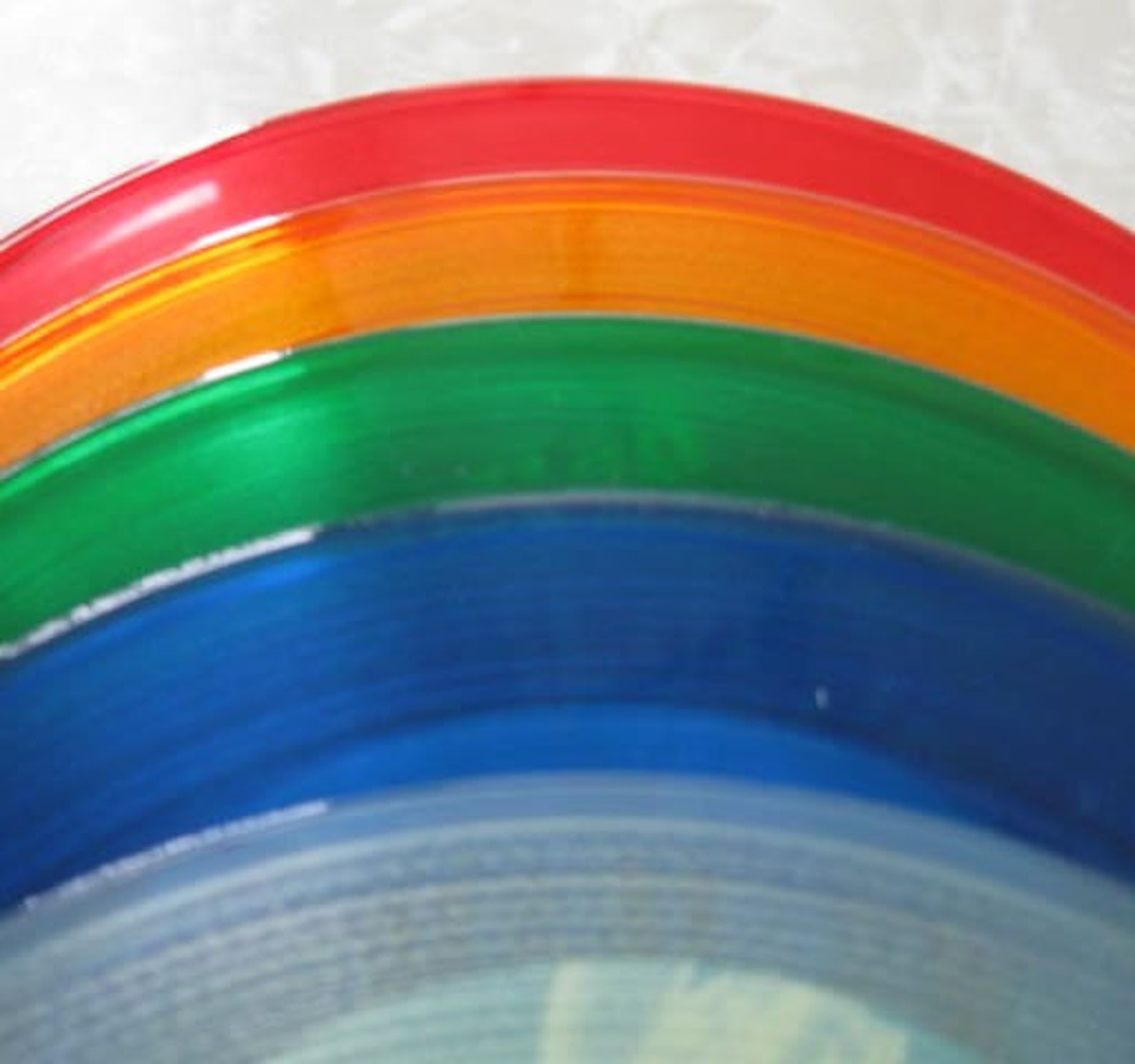 5 Assorted Colored Vinyl Records For Art Projects And Crafts Etsy