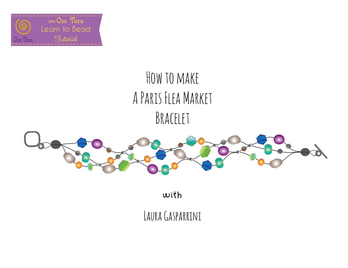 Paris Flea Market Bracelet Tutorial Seed Bead Stringing Boho Etsy