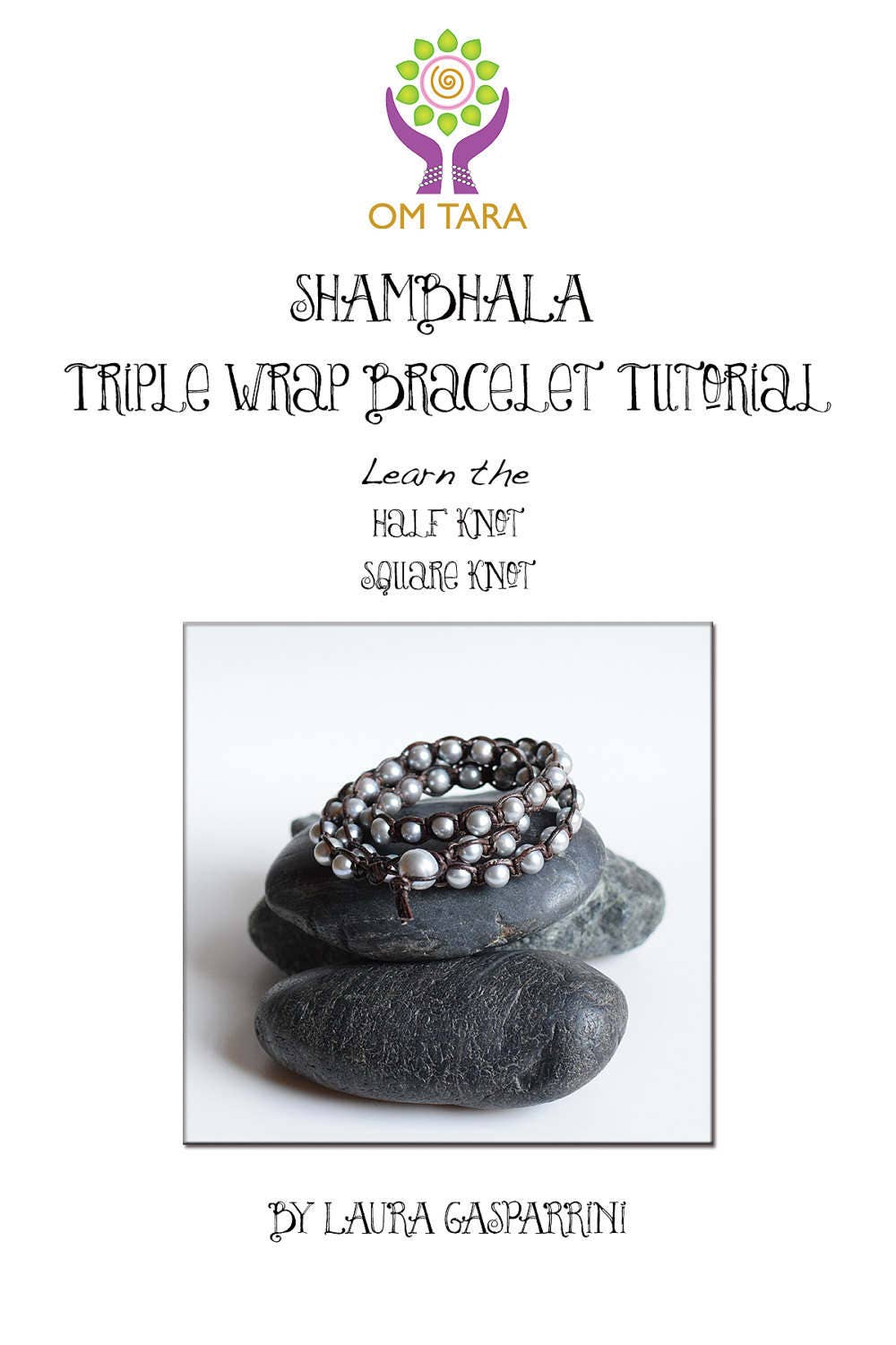 Shambhala Triple Wrap Macrame Bracelet tutorial, How to make square