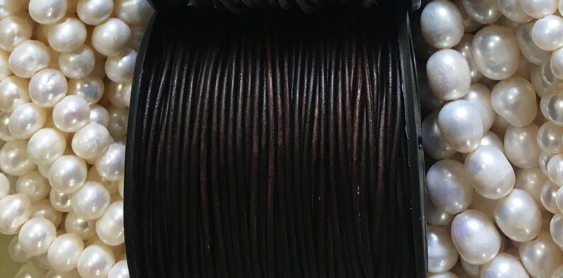 1 5mm Leather Cord Sold By 25m Spool Leather Jewelry Making Etsy