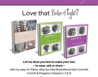 Leather Jewelry How-To: Earth & Elegance 3-Book Digital Bundle (PDF)