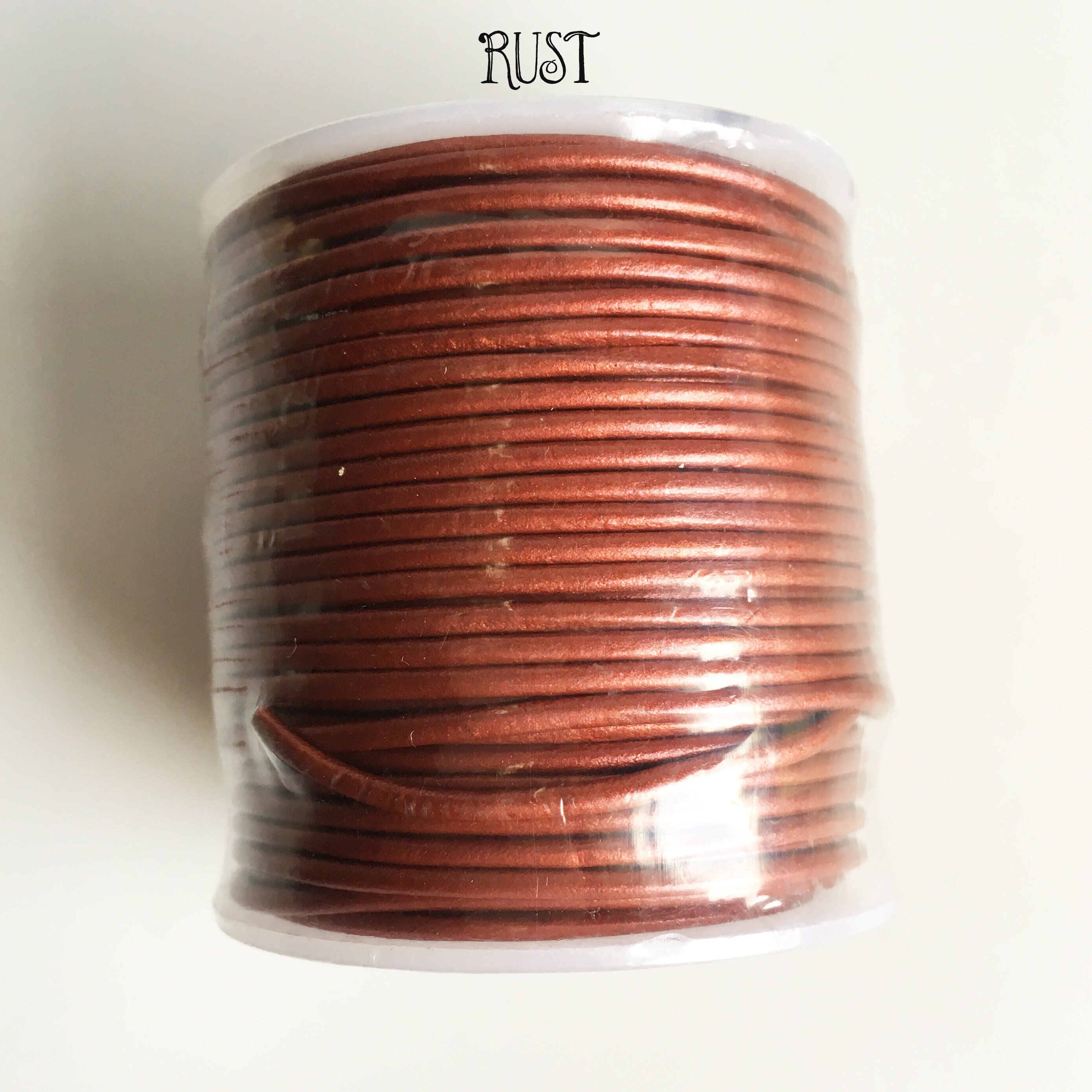 1.5mm Leather cord sold by 25m spool, leather jewelry making cord