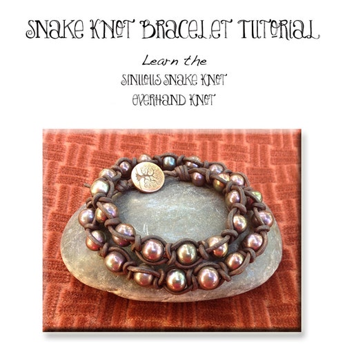 Snake Knot Wrap Bracelet Tutorial How to Make Snake Knot Etsy