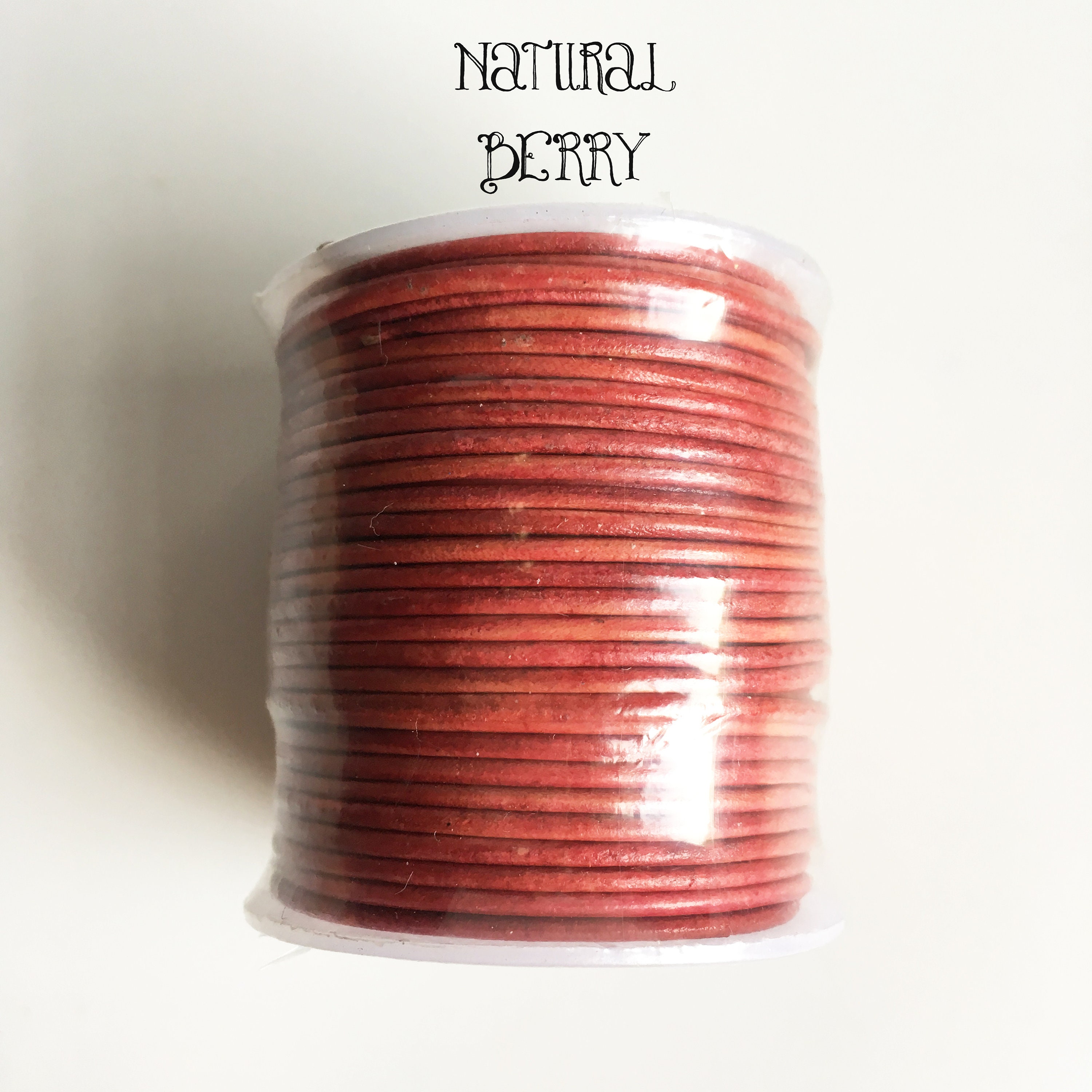 1.5mm Leather cord sold by 25m spool, leather jewelry making cord