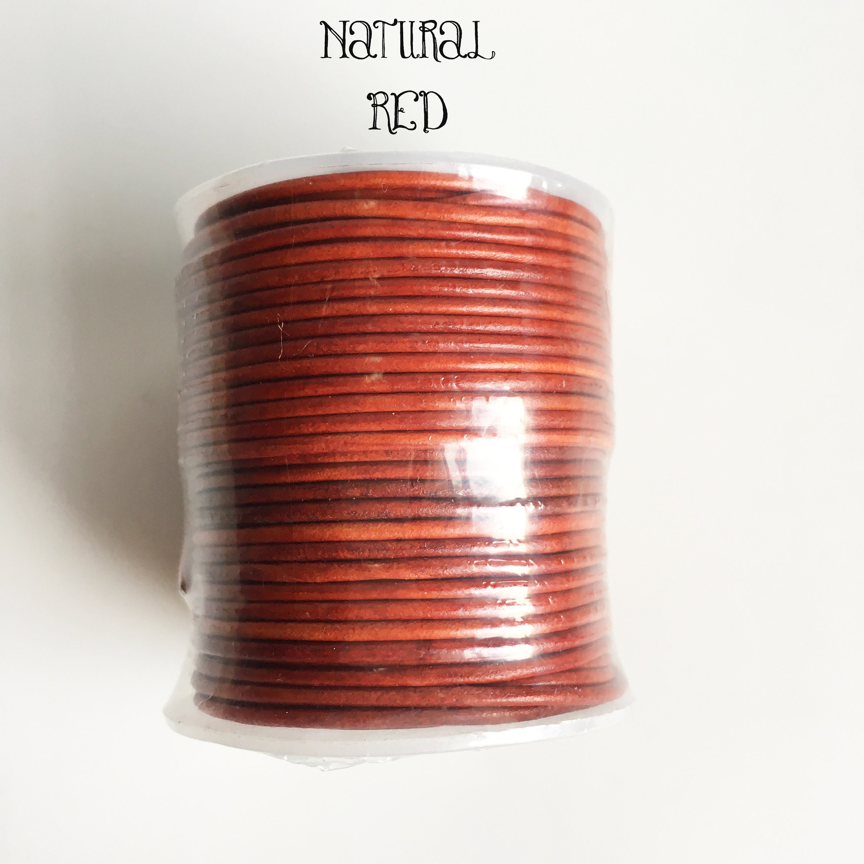1.5mm Leather cord sold by 25m spool, leather jewelry making cord