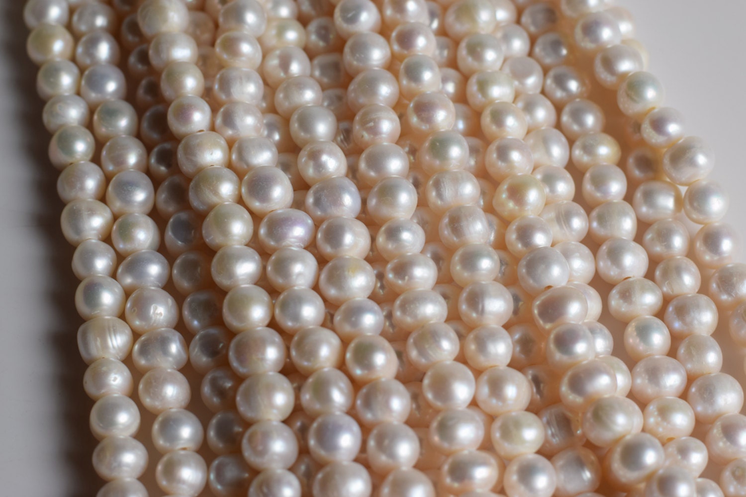 Large Hole 10mm-12mm Potato Pearls with 3mm hole, leather macrame ...