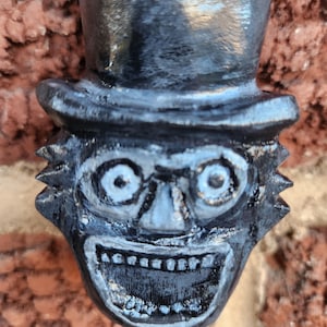 Babadook inspired hand Carved keychain