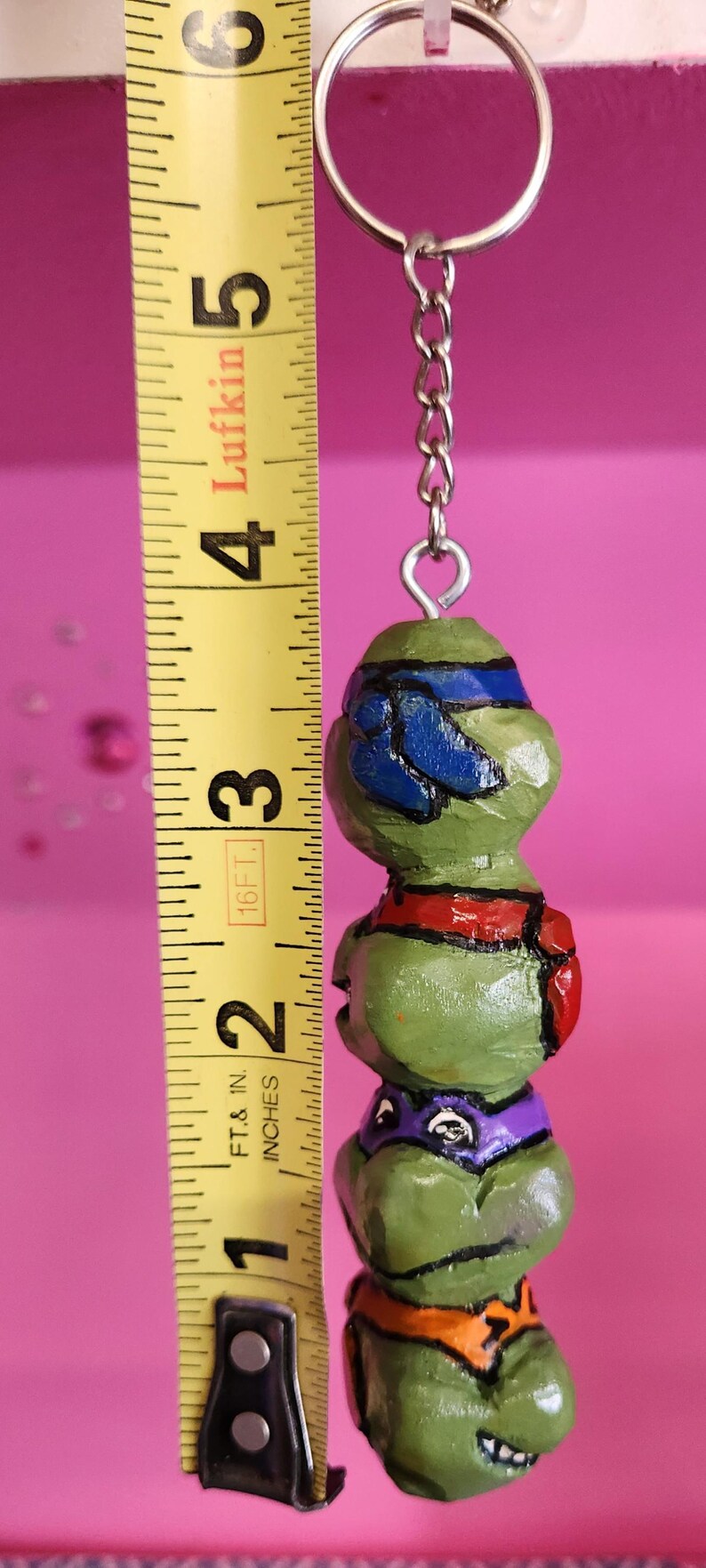 Ninja Turtle Inspired Totem Keychain - Etsy