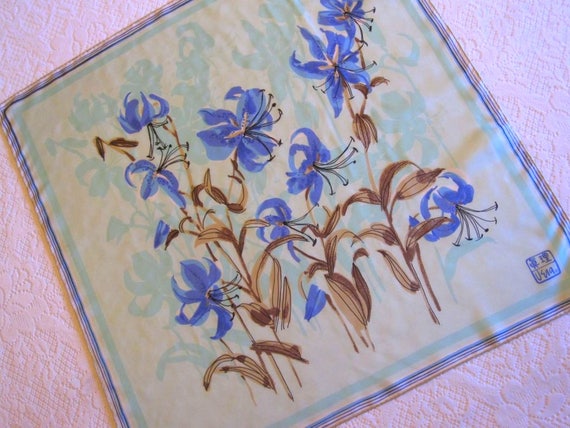 1974 Vera Asian Lilies Silk Scarf, Vera People's R