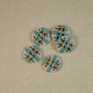 Octagon Button set of 5