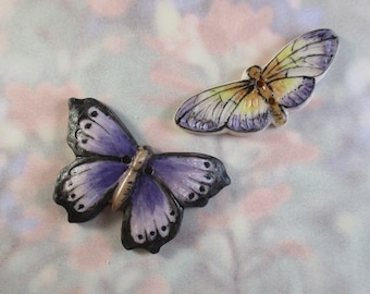 Butterfly Embellishment Buttons set of 2