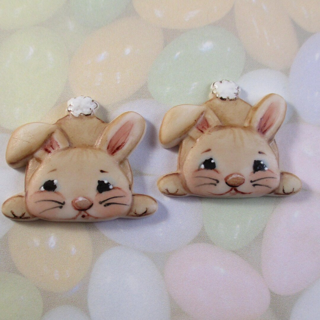 Bunny Button Set of 2 - Etsy