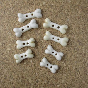 Bone Buttons set of 8