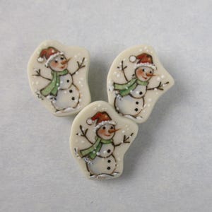 Snowman Button set of 3