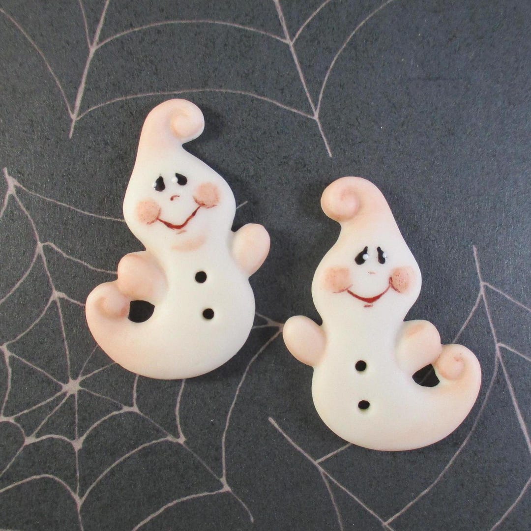 Ghost Button Set of 2 - Etsy
