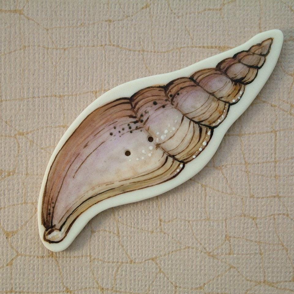 Sea Shell Button - Etsy