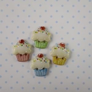 Cupcake Buttons set of 3