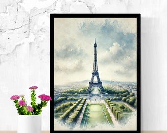 エッフェル塔の絵 - エッフェル塔の絵、エッフェル塔のスケッチ - Etsy