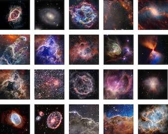 Nebula Print Set, James Webb Space Art, Space Print, Galaxy Wall Art Set of 20, Nebula Print, NASA Outer Space Print Space Poster Nebula Art