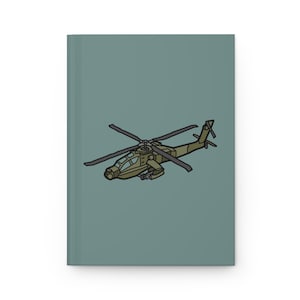 May include: A green and brown cartoon illustration of a military helicopter with a black outline.