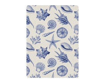 Élégant jeu de cartes à jouer au poker nautique, jeu de cartes sur le thème de la plage, cadeau pour les joueurs, décoration côtière, jeux de cartes uniques, cadeau de pendaison de crémaillère