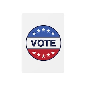Carte da gioco VOTE Poker, carte da gioco personalizzate, perfette per le serate di gioco, regali per giocatori, set di carte resistenti, decorazioni divertenti per casinò