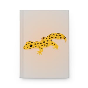 Spotted Gecko Hardcover Journal - Perfect for Nature Lovers, Gift for Students, Journaling, Sketching, Travel Diary, Eco-Friendly