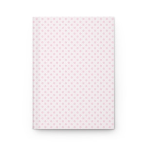 Pink Polka Dot Hardcover Journal | Cute Dot Pattern Notebook