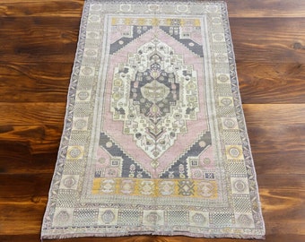 4x7、トルコラグ、ランナー、手作りラグ、ヴィンテージラグ