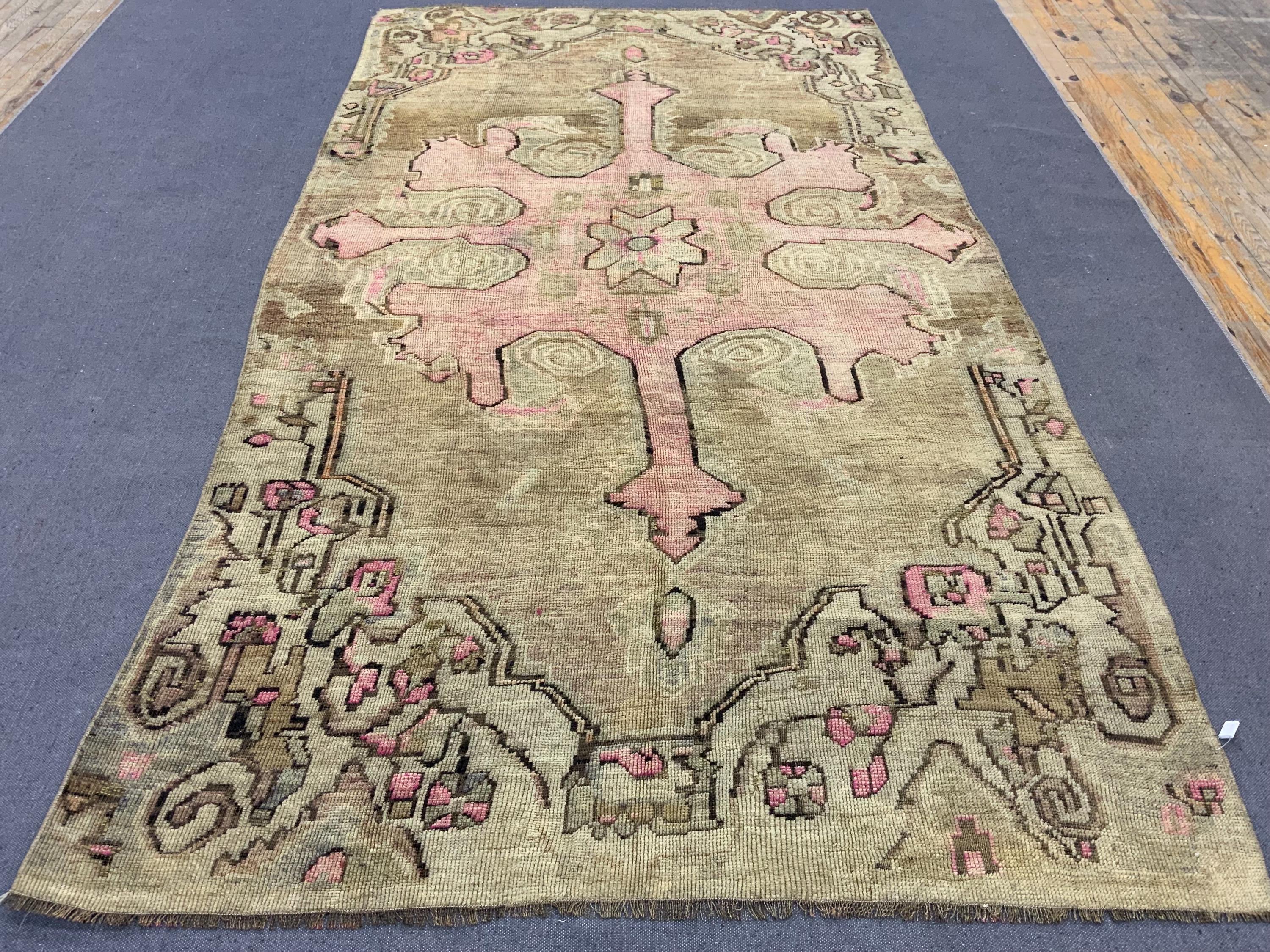 6x10 Turkish Rug, Perisan Rug, Hanmade Rug , Vintage Rug , Oushak