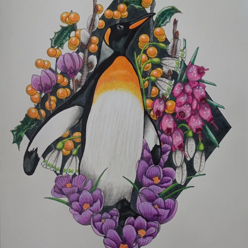 ジョーカー。11x14インチ、紙に描かれたオリジナルのグラファイト画