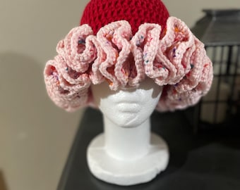 Crochet Bucket Hat | Ruffle Bucket Hat  | Handmade Bucket Hat
