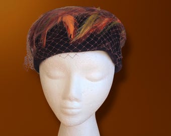 Vintage Fasan Feder Hut aus den 50er und 60er Jahren