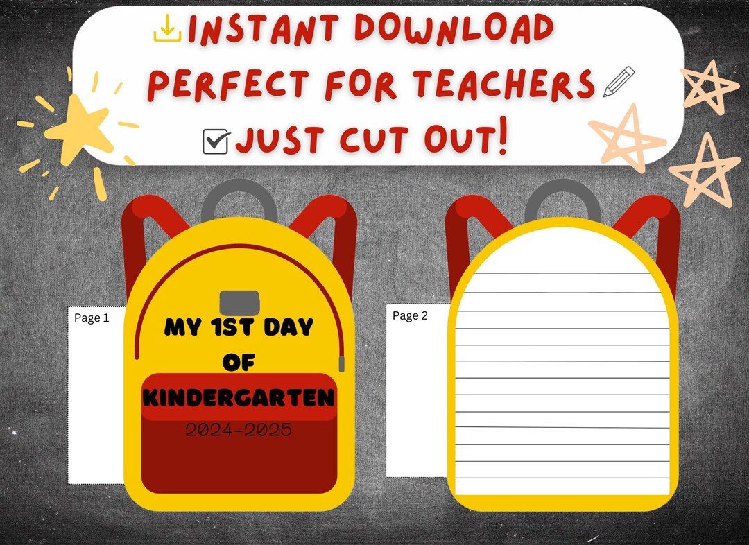 Kindergarten Mini Booklet - Etsy