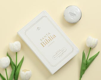Biblia Clasica Letra Grande 12 puntos RV1960 imit piel blanco con indice